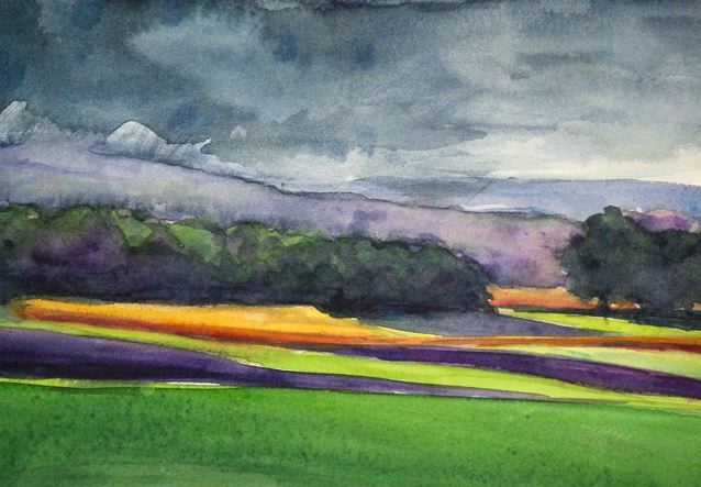 Watercolor Landscape Original
